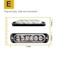 thumbnail image 3 of Focos Luces de conducción diurna de 6 LED ultrafinas para automóviles/motocicletas/camiones (amarillo) Likrtyny Para estrenar, 3 of 4