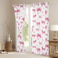 thumbnail image 3 of Erosebridal Cute Pink Bowknot Kids Black Out Curtains,Cute Princess Bowknot Curtains Pack of 2 (42x63 Each) For Girls, 3 of 7