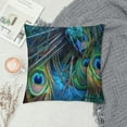 thumbnail image 2 of Shiartex Peacock Feathers Throw Pillow Covers Sofa Pillowcase Car Square Throw Pillowcases Home Decoration，Multi-Size, 2 of 5