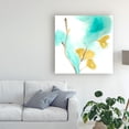 thumbnail image 3 of Trademark Fine Art 'Teal and Ochre Ginko I' Canvas Art by June Erica Vess, 3 of 4