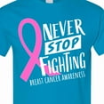 thumbnail image 4 of Inktastic Never Stop Fighting Breast Cancer Awareness T-Shirt, 4 of 5