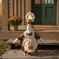thumbnail image 4 of Thanksgiving Pilgrim Porch Goose Outfit for 23 Inch Cement Lawn Goose Statue, Fall Porch Goose Outfit, 4 of 5