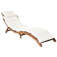 thumbnail image 6 of vidaXL Patio Lounge Chair Outdoor Sunbed Folding Sunlounger Solid Acacia Wood, 6 of 37