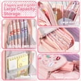 thumbnail image 4 of Meiiso Backpack Pencil Case - Ice Cream Bear Design, Small Gadget Bag Organizer Random of Highlighters (Cherry ), 4 of 4