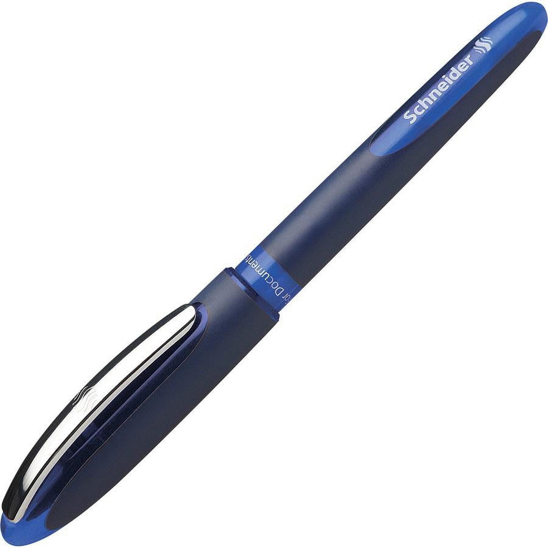 Rediform® Schneider One Business Rollerball Pens, Medium Point, 0.6 mm, Blue Barrels, Blue Ink, Pack Of 10 Pens