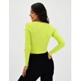thumbnail image 3 of Blusa manga larga con pedrería Roman Fashion /Juvenil, 933 (Lima) verde lima CH Roman Fashion BL-M-933-LIMA, 3 of 5