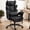 A-Fabric-Black, variant on Ultifit Big and Tall Office Chair, Executive PU Leather Chair with Footrest, High Back Desk Chair with Lumbar Support, Ergonomic Computer Chair, Brown