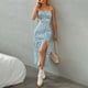 thumbnail image 1 of WILLBEST Vestidos para Mujer Verano Vestido Largo con Tirantes y Abertura En El Pecho para Mujer Grande, 1 of 3