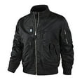 thumbnail image 1 of FYEGRE Veste à Col Baseball pour Hommes, Couche Couche pour Usage Quotidien Décontracté, Design Léger et Confortable Vert TTTTG, 1 of 3