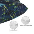 thumbnail image 3 of KLL Cartoon Dinosaur Pillow Covers Envelope Closure,Super Soft and Cozy Fuzzy Fleece Pillow Case Cover (No pillow core） 20"x30", 3 of 5