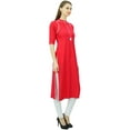 thumbnail image 3 of Phagun Kurti Col Mandarin pour Femmes Tunique Ethnique Indienne Kurta en Rayonne, 3 of 7