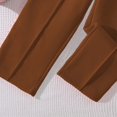 thumbnail image 3 of XEGLSBU Toddler Girl Outfits 18 Months Fall Girls Tracksuit Long Sleeve Top with Wide Leg Pants Outfit for Big Kids Comfortable Casual Wear Brown Size 10-11 Years, 3 of 9