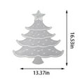 thumbnail image 3 of Dmlowu Christmas Tree Placemats - Heat Proof Christmas Place Mats for Dining Table, Winter Table Mats for Party Holiday Decor, 13x17" Stain Proof Christmas Decorations Placemats, 3 of 6