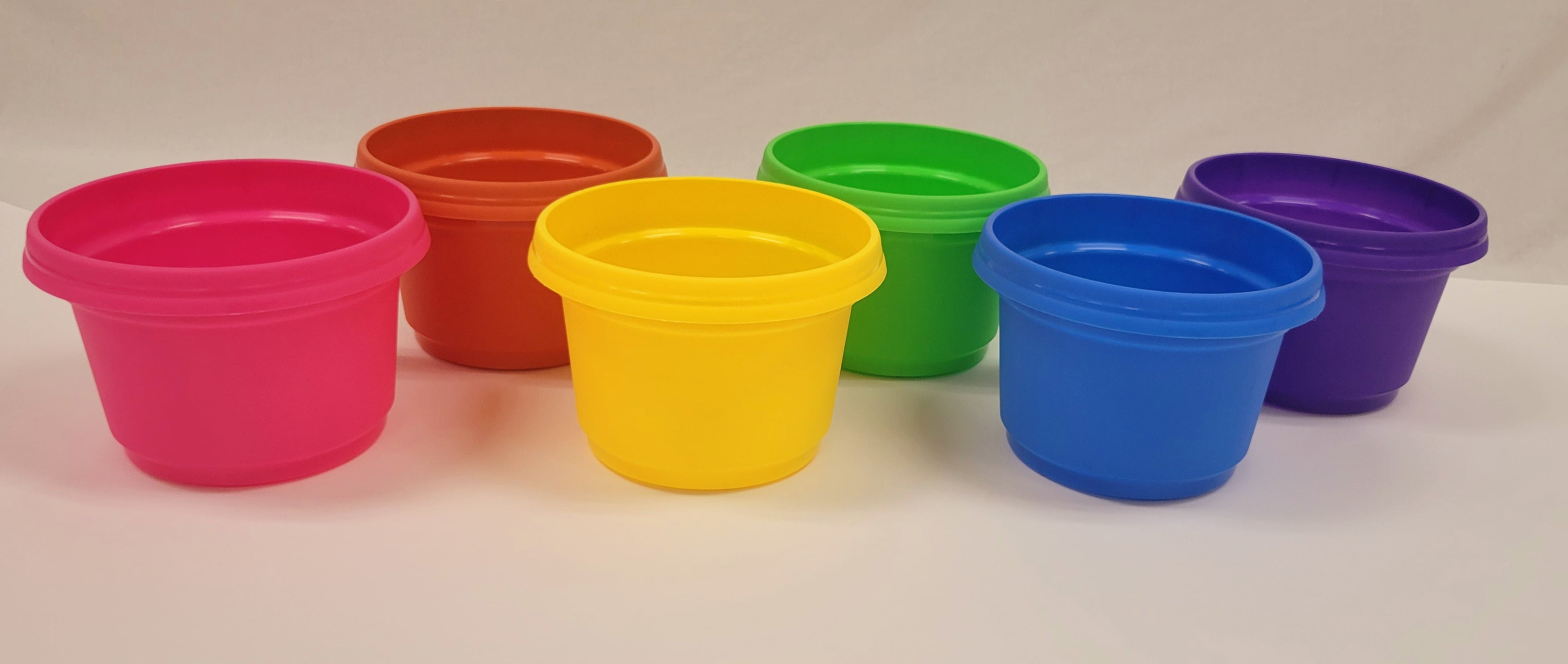 Austin Planter 9 Inch Flower Pot with Saucer Copper Colored Polypropylene (5 pack) Made in USA