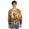 thumbnail image 4 of Happy Thanksgiving Basset Hound Give Thanks Fall Beanie Scarf Welcome All Over Print 3D Sweatshirt Unisex Merch Bassets Dog Breed Lovers Gifts Idea - 00020, 4 of 6