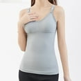 thumbnail image 6 of Seamless Nursing Tank Tops for Breastfeeding Padded Sleep Maternity Camisoles Bras, Under Control Nursing Camisoles Tank Tops for Breastfeeding Women Nursing Tops Maternity Shirts with Built in Bra, 6 of 9