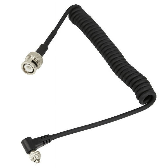 Foto&Tech Timecode Cable BNC to PC Compatible with Betso Sync Boxes and the Panasonic GH5 GH4, 14inch Coiled Cable