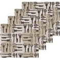 thumbnail image 2 of SKYSONIC 4 PCS Cute Kitchen Pattern Washcloths, 12"x 12" Cotton Wash Cloths, Highly Absorbent and Soft Face Towels for Bathroom,Gym,Hotel and Spa, 2 of 7