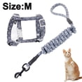 thumbnail image 1 of Juego de arnés y correa para gatos, ajustable a prueba de escape para caminar al aire libre con hebilla de seguridad, luna y estrella, 1 of 8