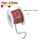 thumbnail image 2 of 9 rollos de 9 yardas de cadena de cierre de strass de cristal de 2 mm para manualidades de costura DIY, 9 colores, 2 of 7
