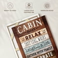 thumbnail image 6 of Elephant Stock Cabin Rules I Wall Art - Vertical Canvas Wall Art - Living Room Wall Decor - Inspirational And Typography Canvas - Brown And Blue Decor - 34" x 51", 6 of 8