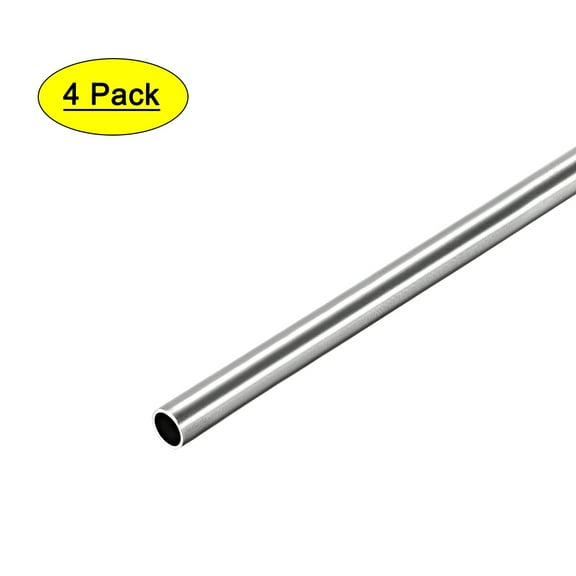 Uxcell 5mm OD 0.4mm Wall Thick 250mm Length 304 Stainless Steel Tube 4 Pack