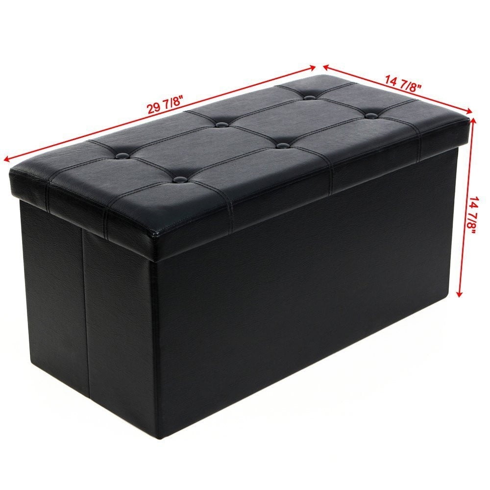 black toy chest storage bench