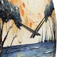 thumbnail image 3 of Designart "Couple Retrait Beach Loving" Nautical & Beach Oversized Wall Clock, 3 of 5