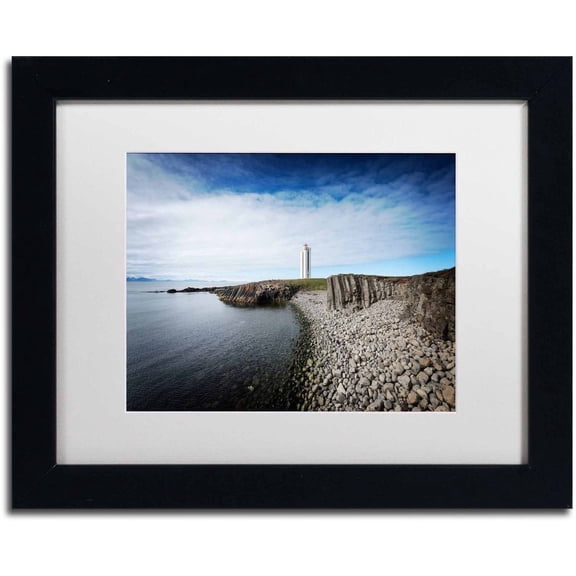 Trademark Fine Art 'Sea and Silence' Canvas Art by Philippe Sainte-Laudy, White Matte, Black Frame