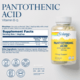 thumbnail image 2 of Solaray Pantothenic Acid 500mg | Vitamin B-5 for Coenzyme-A Production & Energy Metabolism | For Hair, Skin, Nails & Digestive Support | 250 VegCaps, 2 of 6