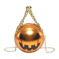 thumbnail image 3 of Bolso Calabaza Halloween para Mujer Hombro Cuero PU Novedad (), 3 of 8
