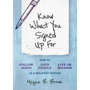 Know What You Signed Up For : How to Follow Jesus, Love People, and Live on Mission as a Military Spouse (Paperback)