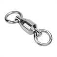thumbnail image 5 of Terminal de Pêche Émerillons Roulants Connecteur Roulement Pivotant Anneaux Solides 40 Pcs 5 Acier Inoxydable Connecteur Émerillon Leurre Outil 540 Pcs, 5 of 5