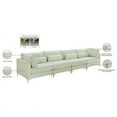 thumbnail image 4 of Meridian Furniture Canapé Modulaire en Velours Crème Julia, 4 of 5