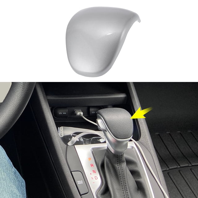 Cubierta del botón de la palanca de cambios ABS Unique Bargains para Kia Forte Sorento Carens Seltos Telluride XCEED CEED tono plateado