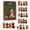 F, variant on Christmas Dog Lovers' Advent Calendar – 24-Day Countdown with Mini Puppy Ornaments in Festive Scarves & Capes, Hanging Décor for Tree, Mantel or Gifts