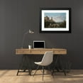 thumbnail image 4 of César Van Loo 24x18 Black Modern Framed Museum Art Print Titled - A River Landscape with Ruins of an Aqueduct, 4 of 5