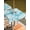 Turquoise, Aqua, White, variant on Outdoor Tablecloth with Umbrella Hole & Zipper, Blue Coral Coastal Rectangle Tablecloth 60x120 Inch, Summer Nautical Ocean Beach Patio Table Cover Waterproof Table Cloth for Picnic/Party