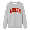 thumbnail image 2 of YAYUBA Valentine Shirts for Women Love Heart Sweater Casual Long Sleeve Crewneck Pullover Sweatshirts Valentines day Tops, 2 of 5
