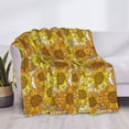 thumbnail image 3 of Disketp Sunflowers1 Flannel Blankets - Thick and Warm Blanket for Winter, Soft Fuzzy Plush King Blanket for All Seasons80"x60", 3 of 6