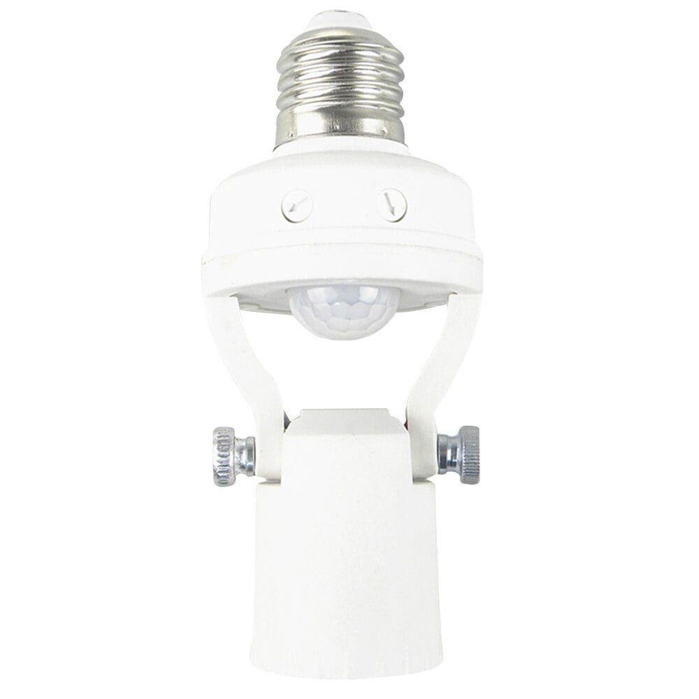 MeAddHome Rotatable Motion Sensor Light Lamp Socket Adapter Infrared