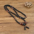 thumbnail image 4 of COAI Onyx Brown Tiger's Eye 108 Mala Beads Buddhist Bracelet Necklace, 4 of 4