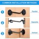 thumbnail image 4 of 2 cabin hooks door lock hook black stainless steel hooks w, 4 of 5
