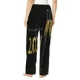 thumbnail image 3 of Kll Womens Happy New Year 2024 (2) Print Pajama Pants Soft Pajama Bottoms For Women Cozy Lounge Pants, 3 of 9