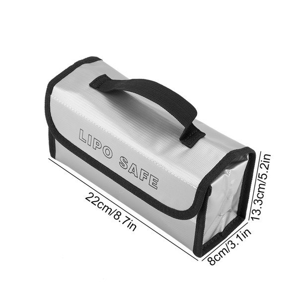 1 unids LIPO Batería Ignífuga Bolsa de Explosión de Alta Temperatura Resistencia Bolsas de Carga de Seguridad Guardia Bolsa de Almacenamiento Saco 220mm * 100mm * 75mm Suministro Para el Hogar Octpeak NO