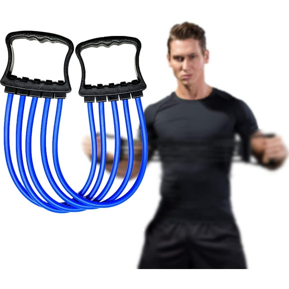 IGUOHAO Chest Expander, Exercise Resistance Bands for Chest Arm Legs Shoulder Back Muscles Training,with 5 Removable Ropes, Fitness Training Set for Pilates Push Ups Full Body Home Gym Workout Band