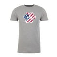 thumbnail image 2 of American Flag Dog Paw, Men's Graphic T-shirts, 4th of July T-shirts - Heather Grey MH200PATRIOT S4 S, 2 of 3