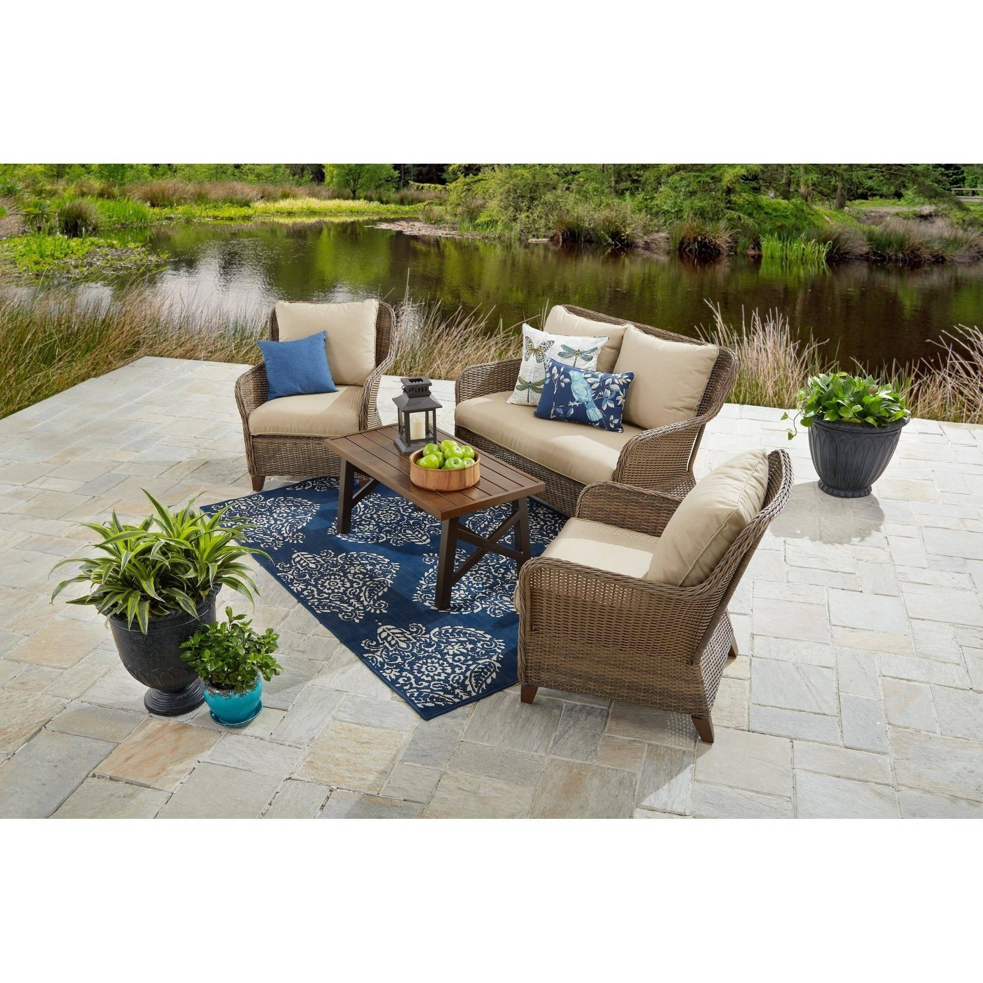 Better Homes Gardens Camrose Farmhouse Outdoor Conversation Set