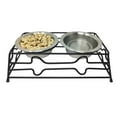 thumbnail image 2 of Vibrant Life Small 1.5-Cup Elevated Pet Double Diner, Silver, 2 of 7
