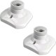 thumbnail image 1 of E27 Screw Ceiling Light Socket For Indoor Wall Lamp, Ac 230v, E27 Led Bulb Holder, Plastic Base E27 Socket For Garage Workshop Ceiling, Set Of 2 - PJ, 1 of 5